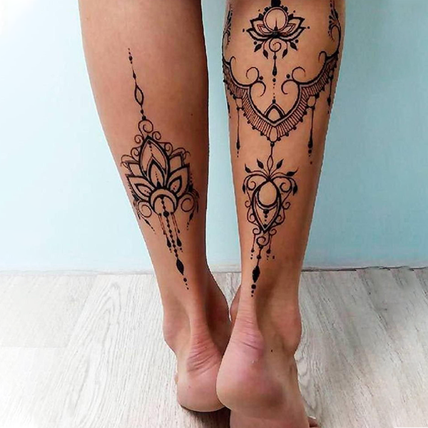 Henna Full Feet Up To Knee