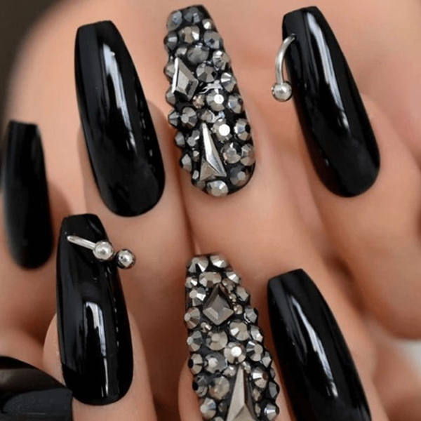 Nail Art Stone Design / Per Nail – Amber Ladies Salon LLC